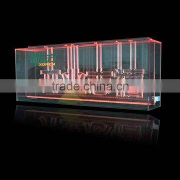 High Quality Acrylic Ice Sculpture With LED Lights, LED Edge Sign photo-4