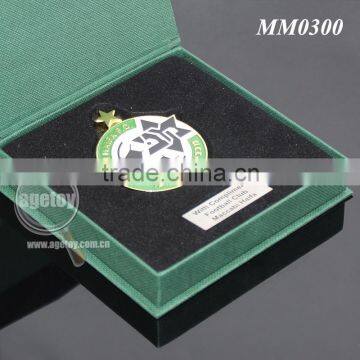Green Box Packing Round Star Shaped Promotional Club Football Match Customize Sports Game Metal Medal photo-6