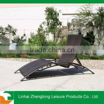 aluminium wicker sun lounger