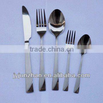 gold plated spoon fork knife set with stainless steel 18/0 material and competitive price