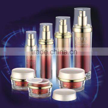 Exquisite Luxury Cosmetics Lotion Bottle Acrylic Cosmetic Packaging Acryl Round Series