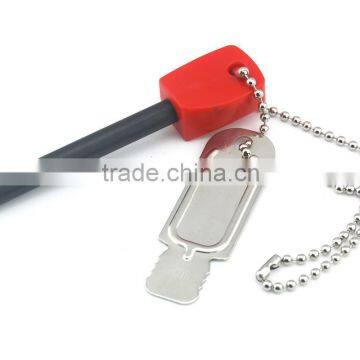 Magnesium Fire Starter - Military Quality with Flint Striker Mini Saw Tool -Great for Hiking and Outdoors