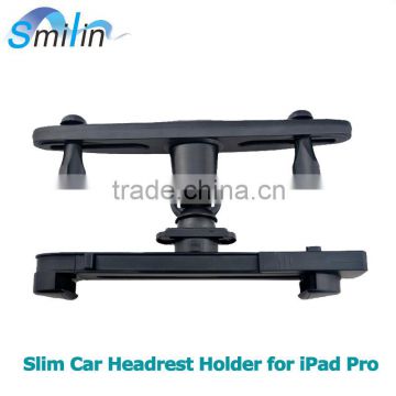 Smilinmount slim Headrest Car Seat Mount Holder with 360 degree rotation For iPad Pro,all smartphone&tablet pc 3-14inch