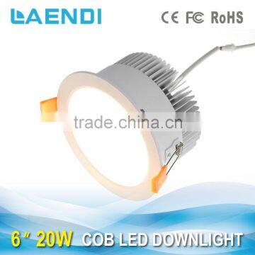 ra>80 Retrofit LED COB downlight 20W 230v for commercial lighting