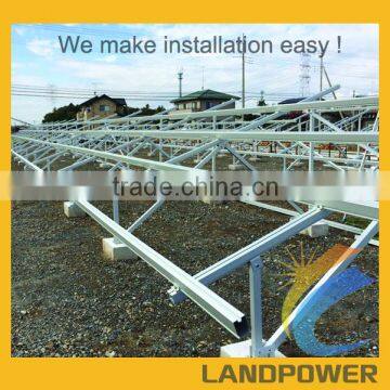 100% Anodized Aluminum Solar Ground Mount Racking