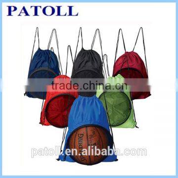 Custom high quality carrying basketball bag ,basketball drawstring bags