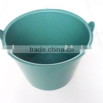 Green color plastic construction bucket