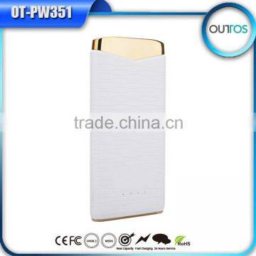 New fashion design slim 8000mah polymer power bank charger