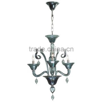 2016 new arrival unique dark blue glass colored murano chandelier for sale online