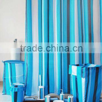 polyester bathroom shower curtain sets and coordinate accessories bath set/bath rug & shower curtain set