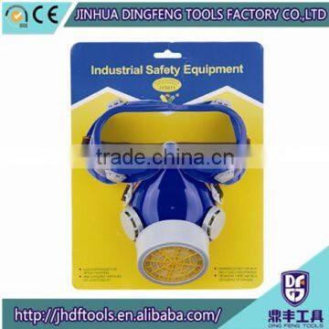 Industrial One Gas Filter Chemical Anti-Dust Paint Respirator Mask + Glasses Goggles Set Safety Equipment Protection photo-3