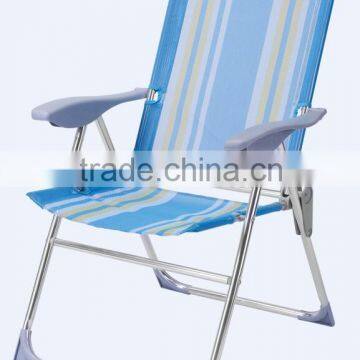 Lightweight adjustable folding aluminum folding beach chair