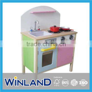 Kids Wooden Pretend Play Kitchen Set 2013