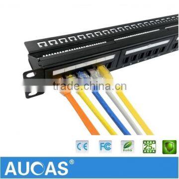 19 Inch Standard Server Rack Network Patch Panel 24 Port Cat6 UTP Unshielded Factory Offer Price photo-5