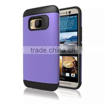 Premium quality glossy case for HTC One M9 dual layers protective skin