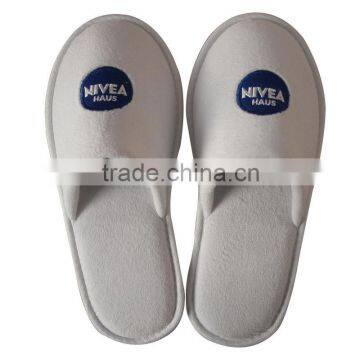 velour close toe hotel slippers