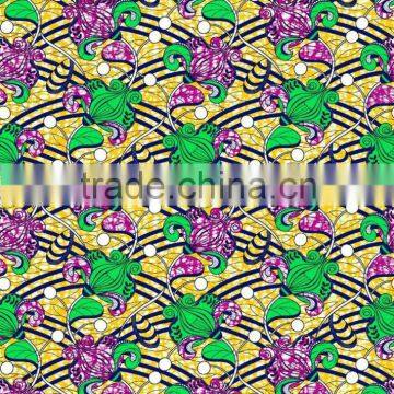 Popular cotton real wax cambric african real wax cambric printed wax fabric
