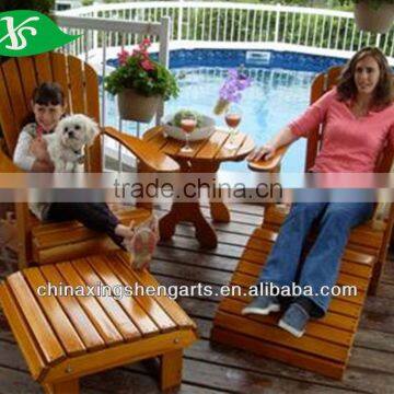 Wooden adirondack chair,pine furniture