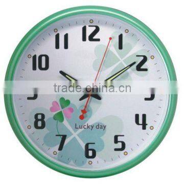 cheap wholesale plastic wall mounted, round decorative wall clock