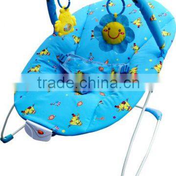 New Blue Circus Baby Bouncer, light weighted musical baby rocker cradles with lovely toys