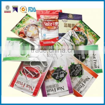 Macadamia nuts net bag packing machine three side seal zipper bag