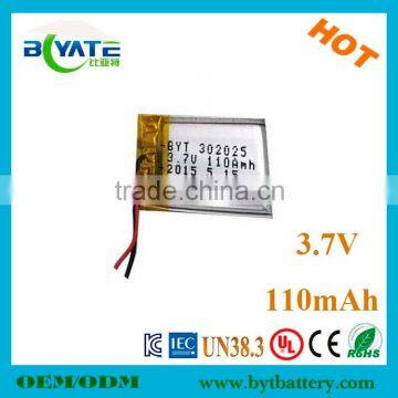 Rechargeable lithium battery for bluetooth