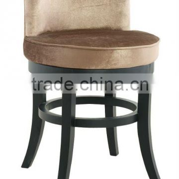 DIOU rubber wood round bar stool (DO-6013B)