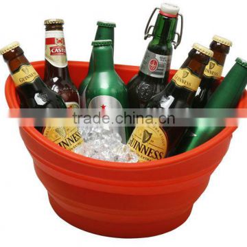 Portable and Eco friendly collapsible silicone beer bucket