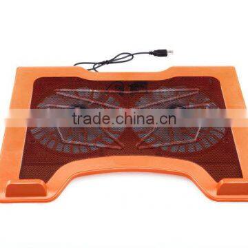 FRANKEVER high quality two LED big fans laptop cooling pad