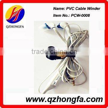 Customised Printed Cheap PVC Headphone Cable Winder