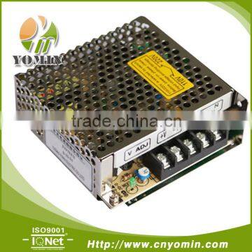 Factory price 25W AC to DC 5V /12V/ 15V/ 24V, single output switching power supply (S-25)