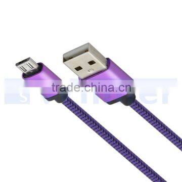 3.3 Ft(1M) High Speed Aluminum Shell Nylon Braided USB 2.0 A Male to Micro USB Male Cable photo-3