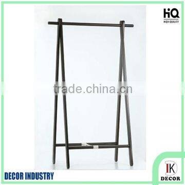 Simply wooden stand clothes hanger in home or office saving space