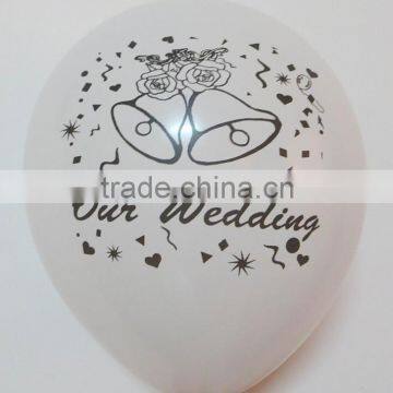 Helium balloons for weddings Printed party latex balloons decoration 1 side logo