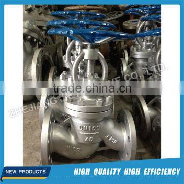 DN100 PN40 gear worm carbon steel globe valve with factory price