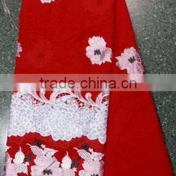 hot sell 2014 new fashion style 100% cotton african lace fabric swiss voile lace dry lace hot sell embroidery fabric