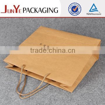 Customized recycled newspaper packing plain kraft paper bag