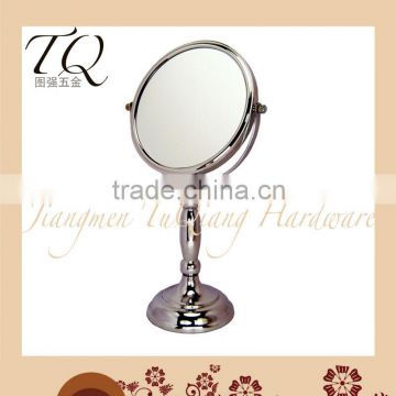 Double sided magnifying glass standing mirror