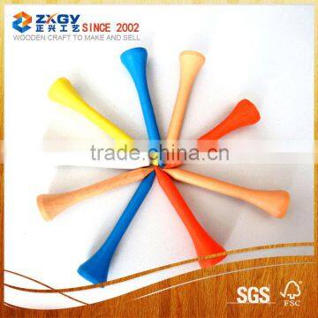 Super Quality Customized Design Prepack Wood Golf Tees Wholesale