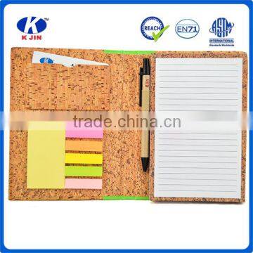 Hot sale new style customized printing notebook with ball pen and sticky note for kids