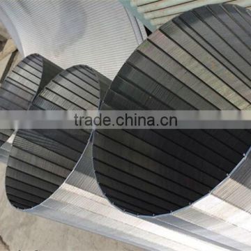 (manufacturer)stainless steel wedge wire screen /wire wrapped screen