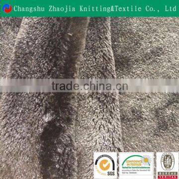 100 polyester polyester black fake rabbit fur fabric 15mm from China Factory