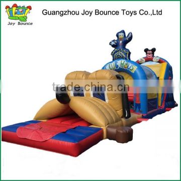 challenge fun mickey mouse club house inflatable obstacle course for kids