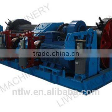 new design 65KN double drum high speed electric winch for sale