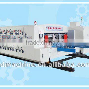 [RD-A1200-2400-3] Automatic corrugated box die cut machine with 3 color printing slotting for corrugated carton making