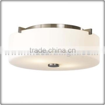 UL CUL Listed Modern Brushed Steel Finish Hotel Glass Ceiling Light C40523