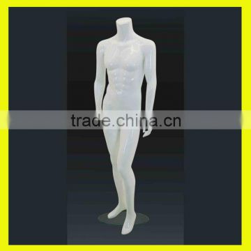 lifelike glossy white full body male mannequin