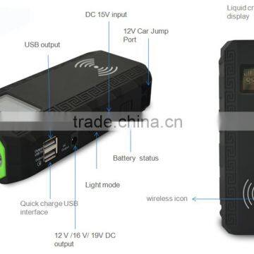 Wholesale 12V Car Power Bank Emergency Jump Starter Multi-function Portable Mini Car Battery Jump Starter photo-3