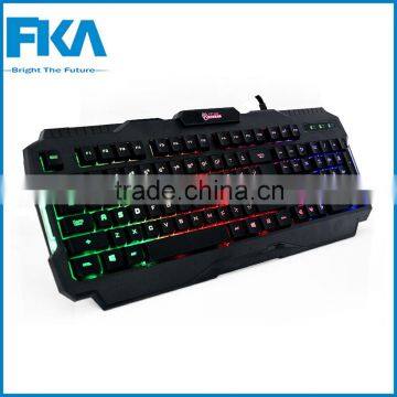 Fashion VP-X9 Rainbow Backlight Ergonomic Illuminated Usb Wired Gaming Keyboard