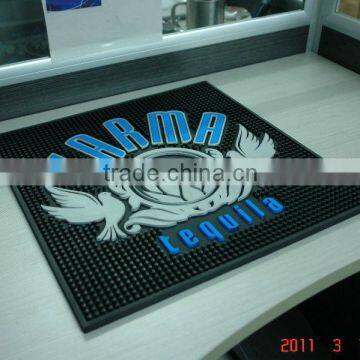 custom 3D logo pvc bar mat